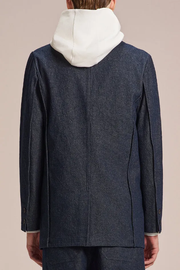 3 Buttons Denim Blazer