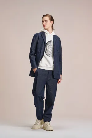 3 Buttons Denim Blazer