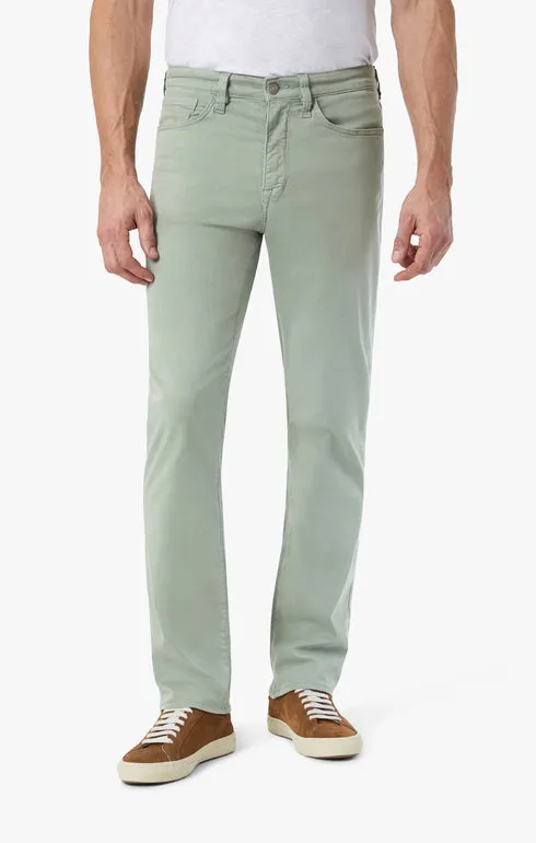 34 Heritage Charisma Relaxed Straight Leg Pants In Iceberg Green Twill