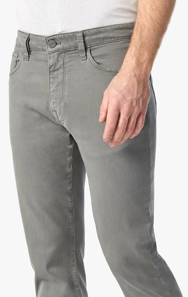 34 Heritage Charisma Relaxed Straight Pants In Pewter Twill