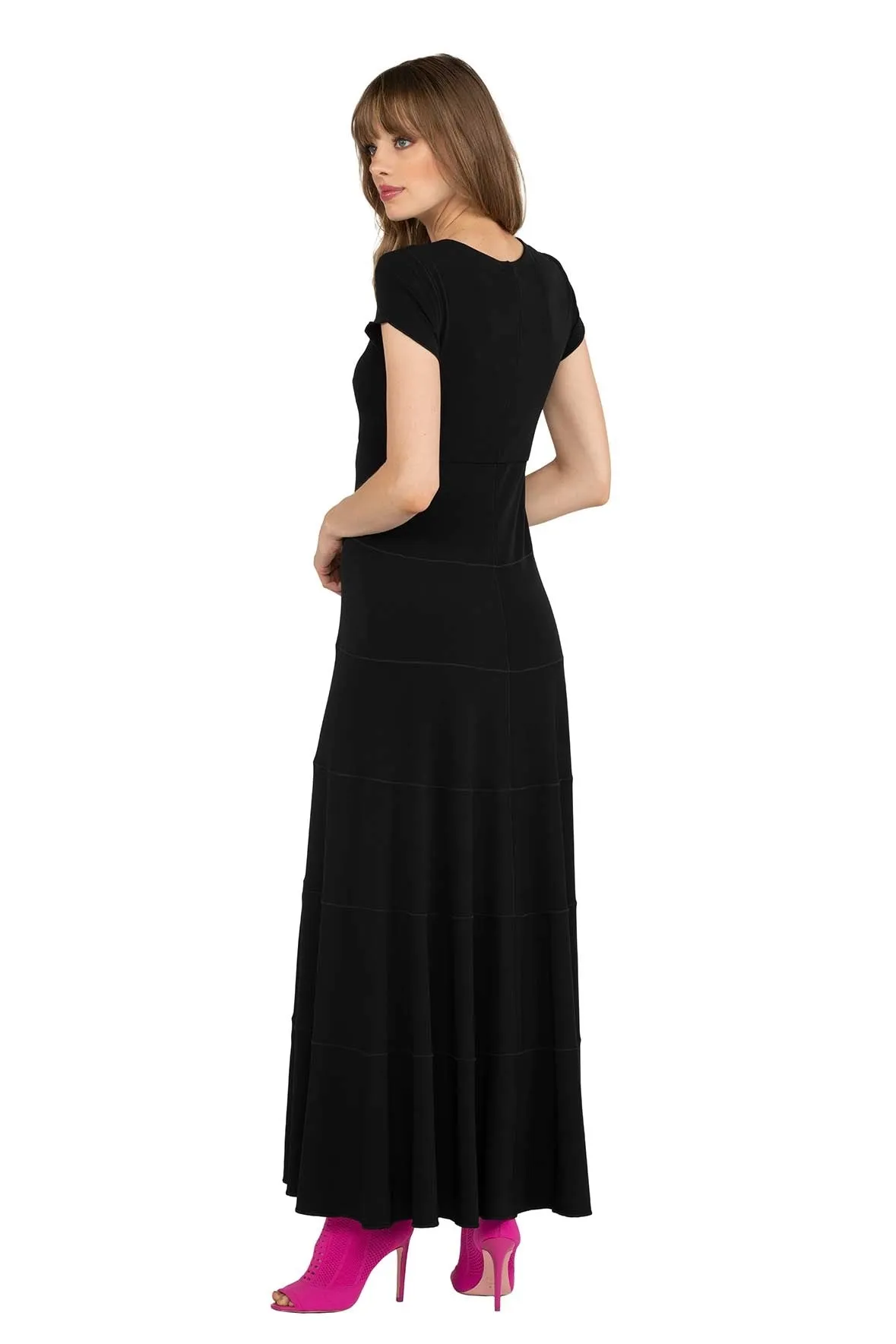 6 Tier Cap Slv Dress
