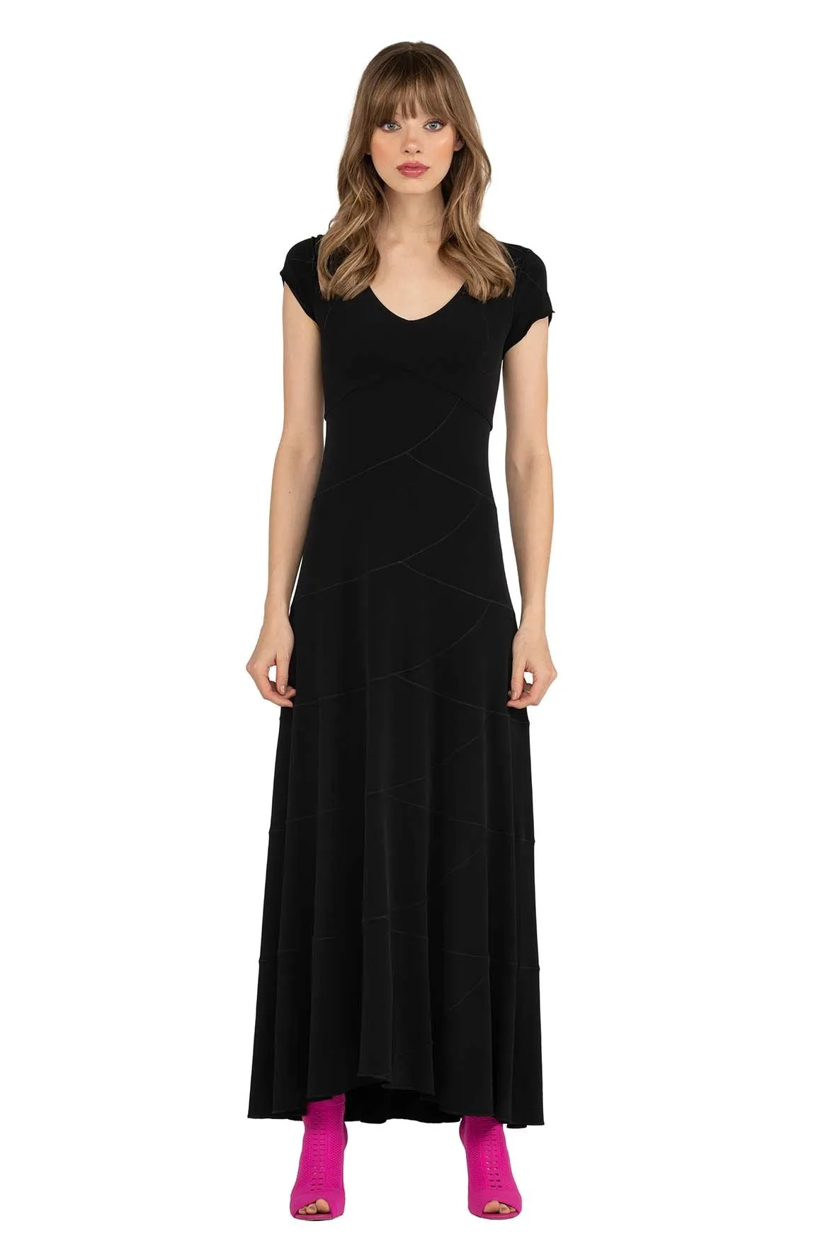 6 Tier Cap Slv Dress