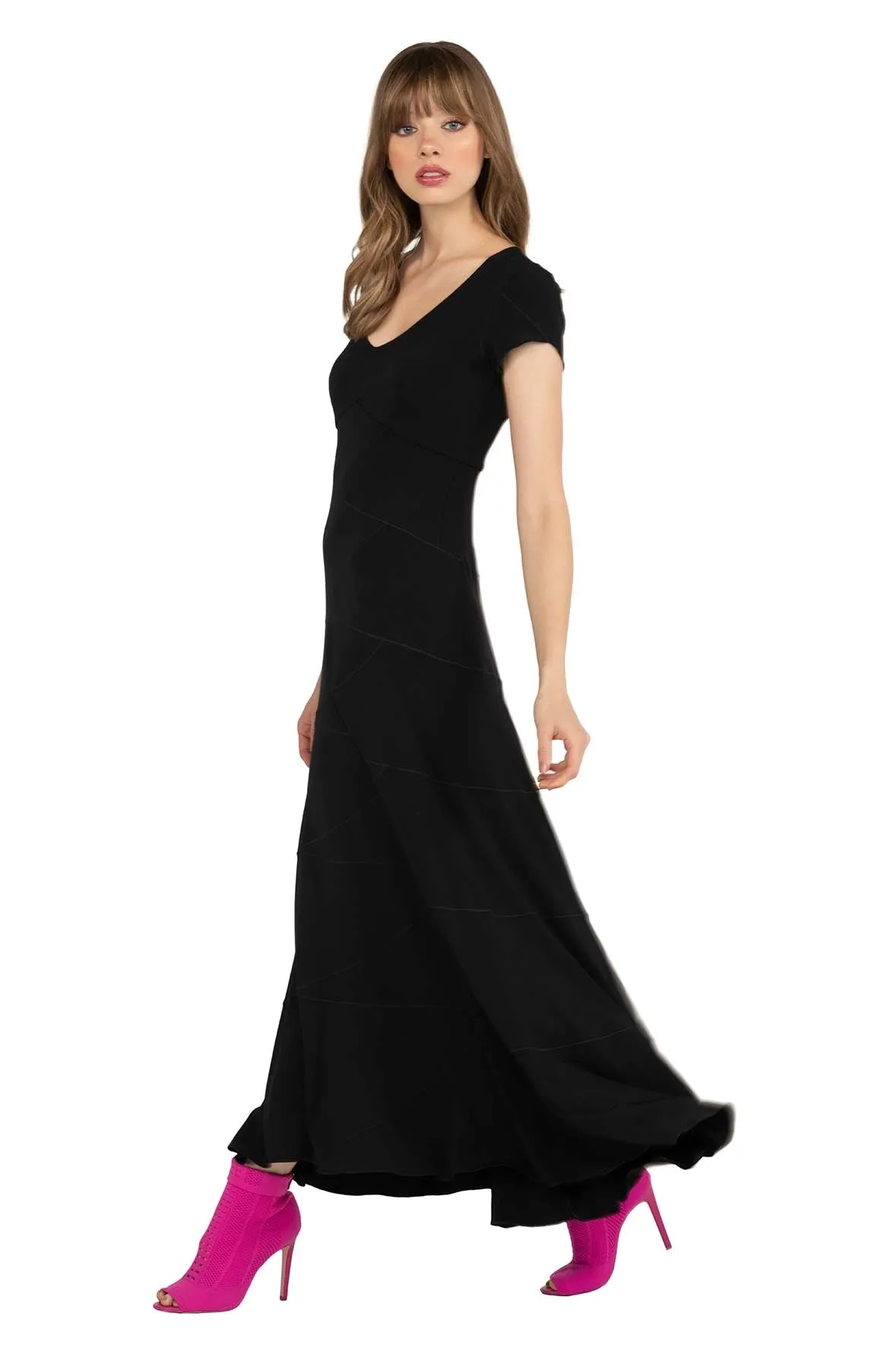 6 Tier Cap Slv Dress