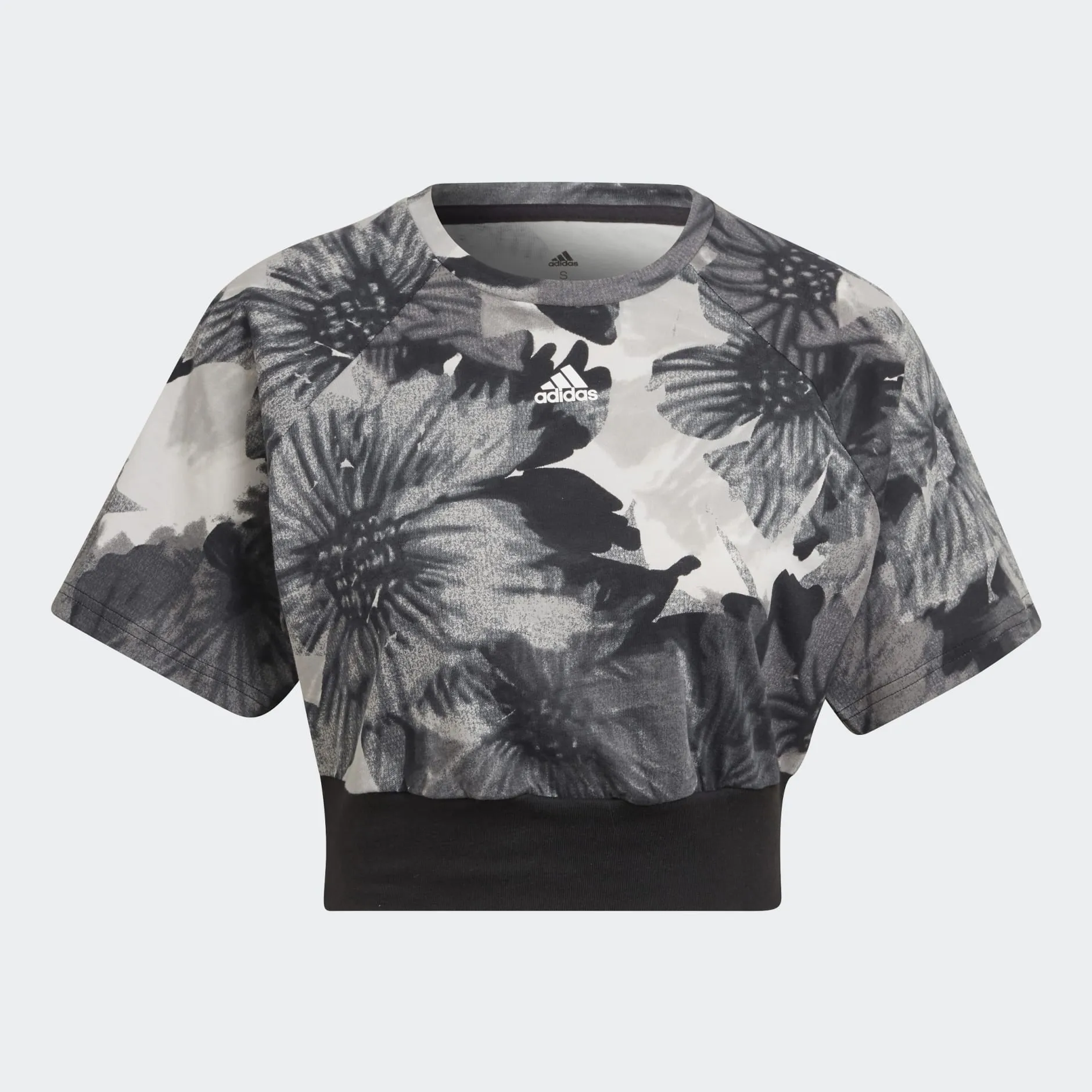 ADIDAS ALLOVER PRINT CROP TOP - HP0781