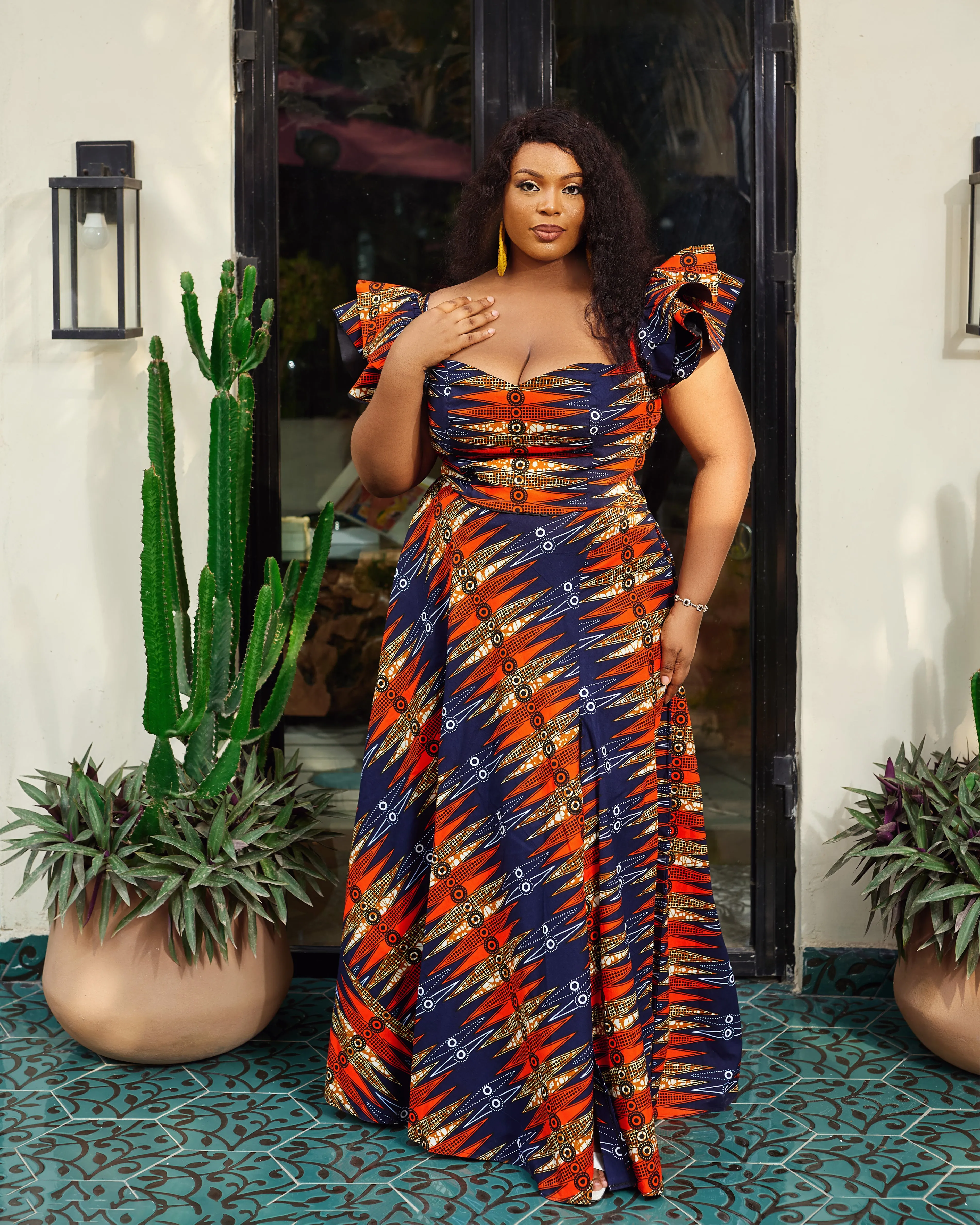 AFRICAN PRINT MAXI SKIRT - Urilka