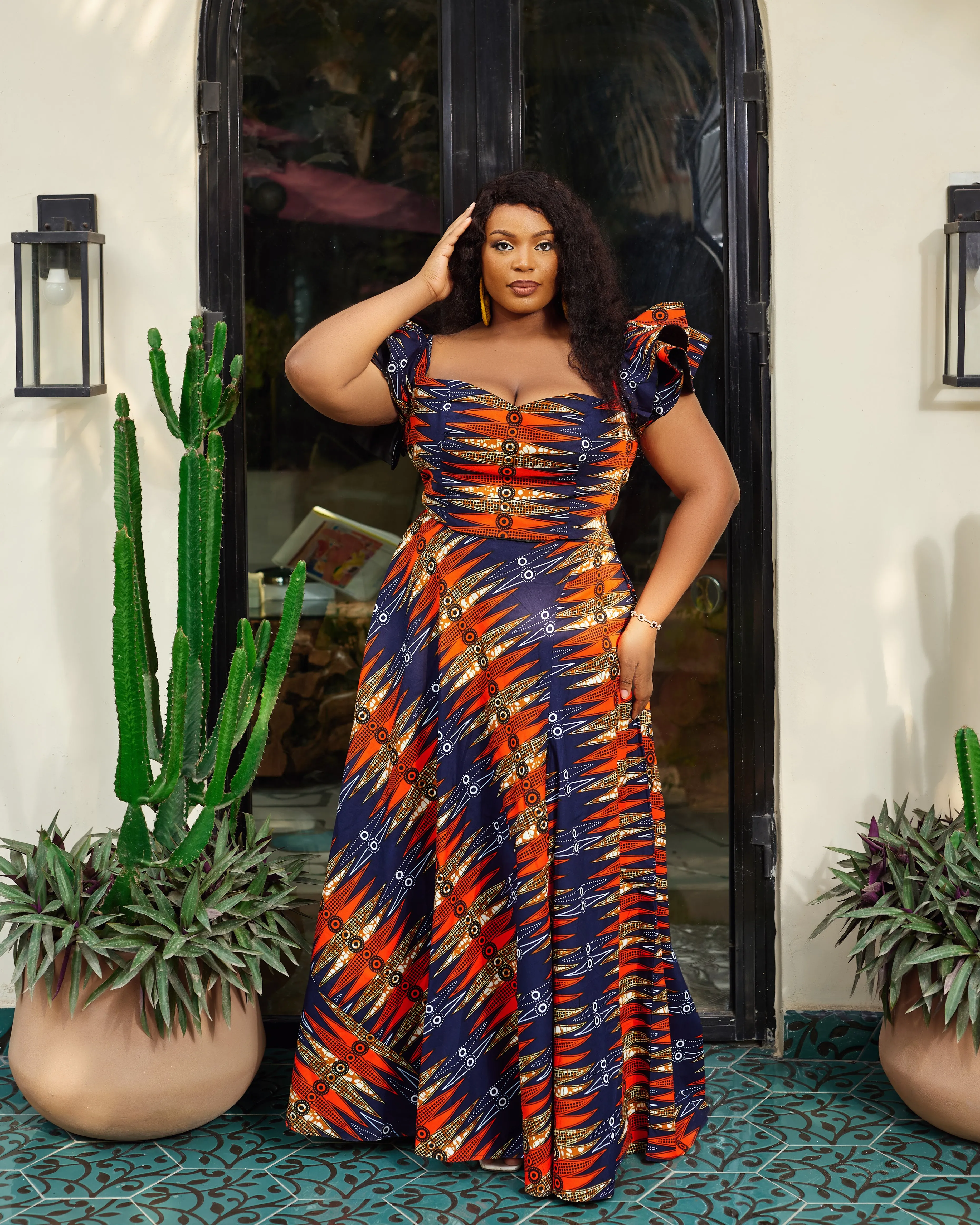 AFRICAN PRINT MAXI SKIRT - Urilka