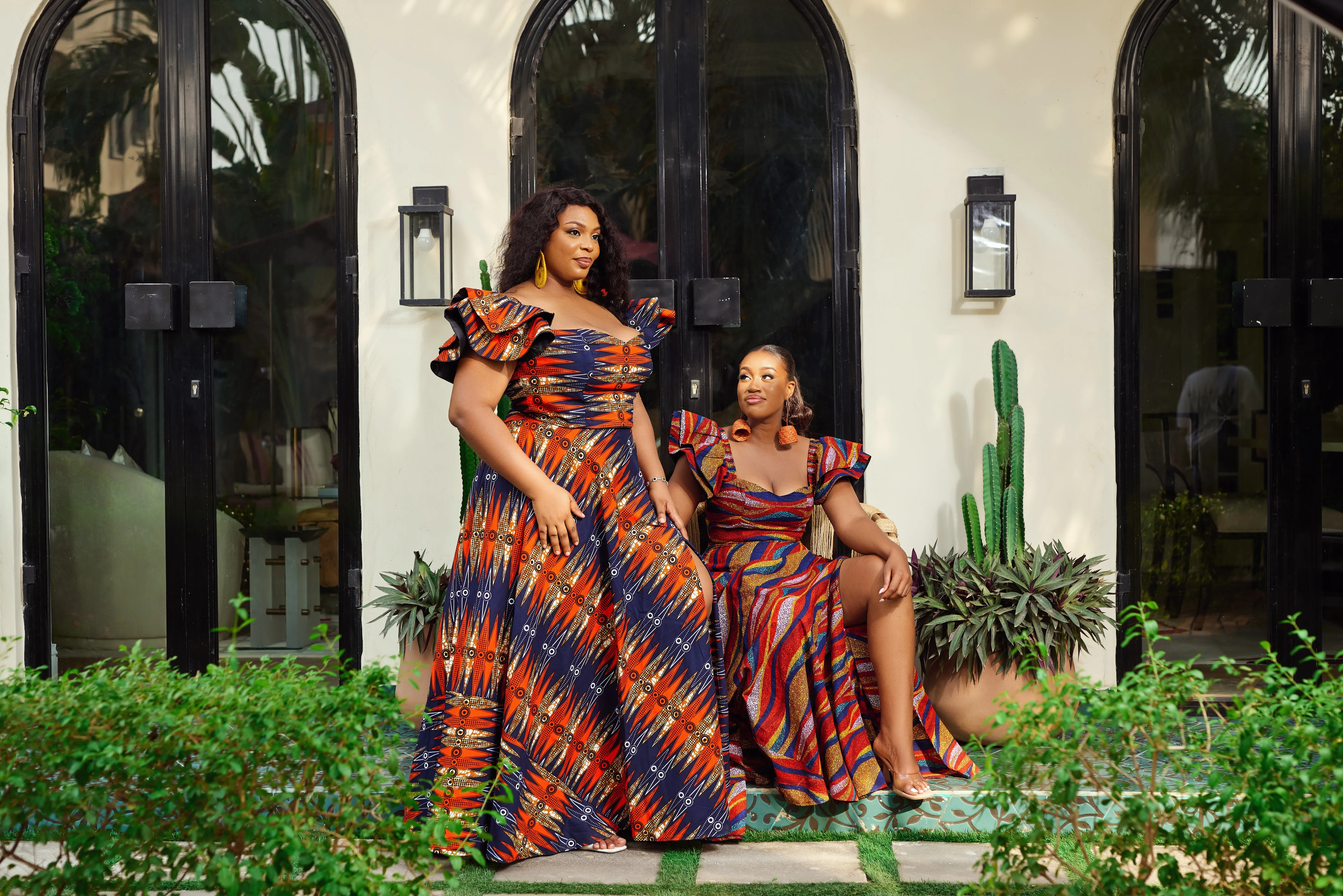 AFRICAN PRINT MAXI SKIRT - Urilka