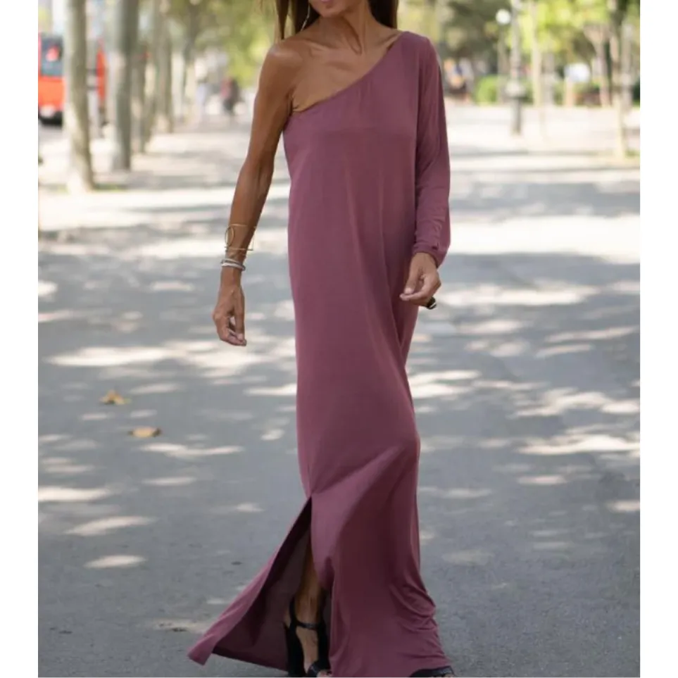 Aiden™ - Chic Asymmetrical One-Shoulder Dress