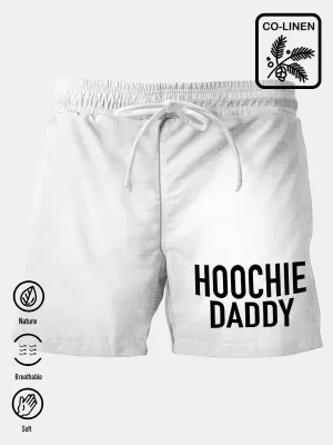 Alohadaddy Cotton-Linen Hoochie Daddy Men's Breathable Natural Casual  Shorts