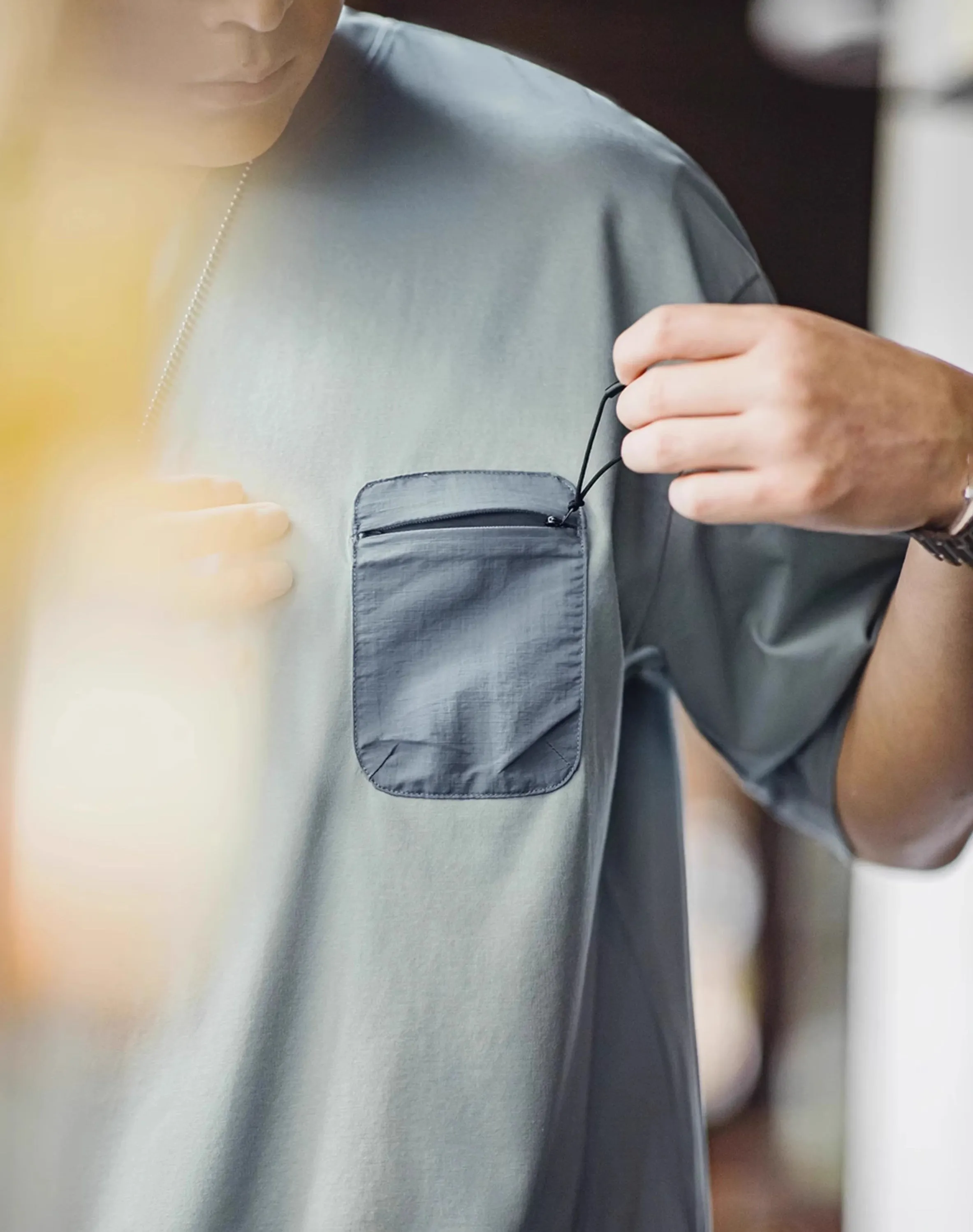 American Sorona Cool Breathable Antibacterial Half-Sleeved Men's T-Shirt