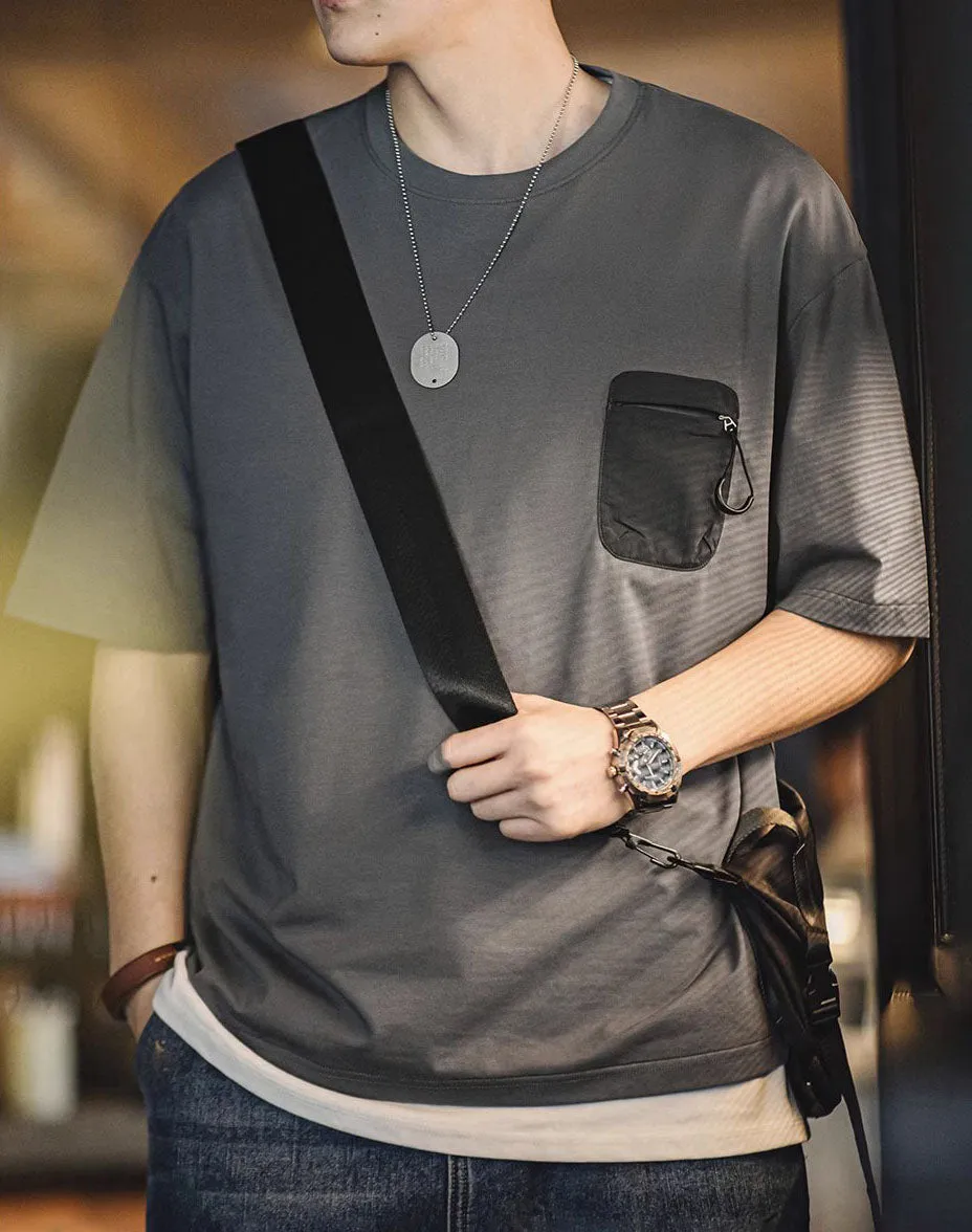 American Sorona Cool Breathable Antibacterial Half-Sleeved Men's T-Shirt