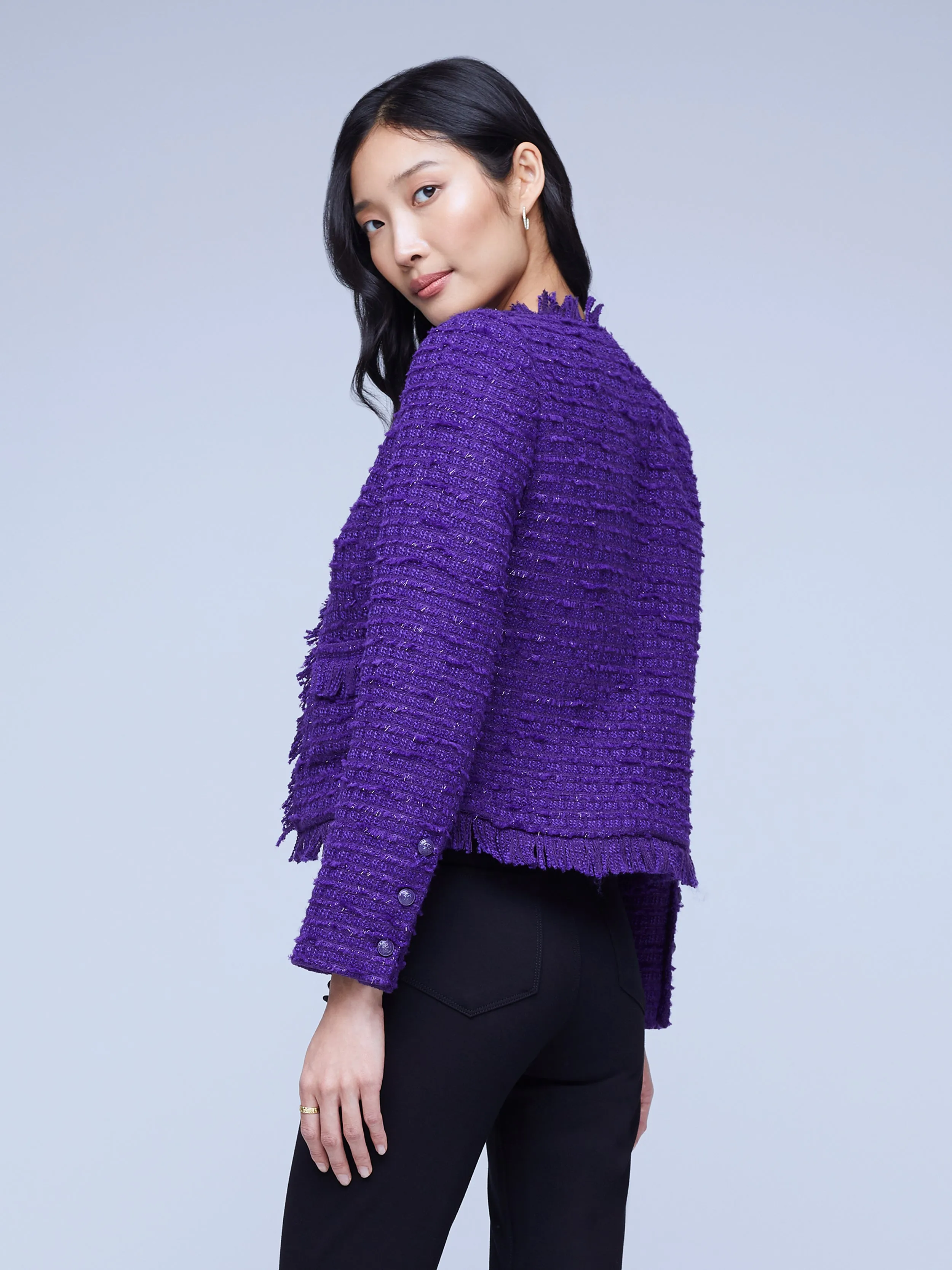 ANGELINA BLAZER - DEEP VIOLET