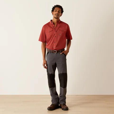 Ariat Rebar MT VT DS Button-Down SS Work Shirt