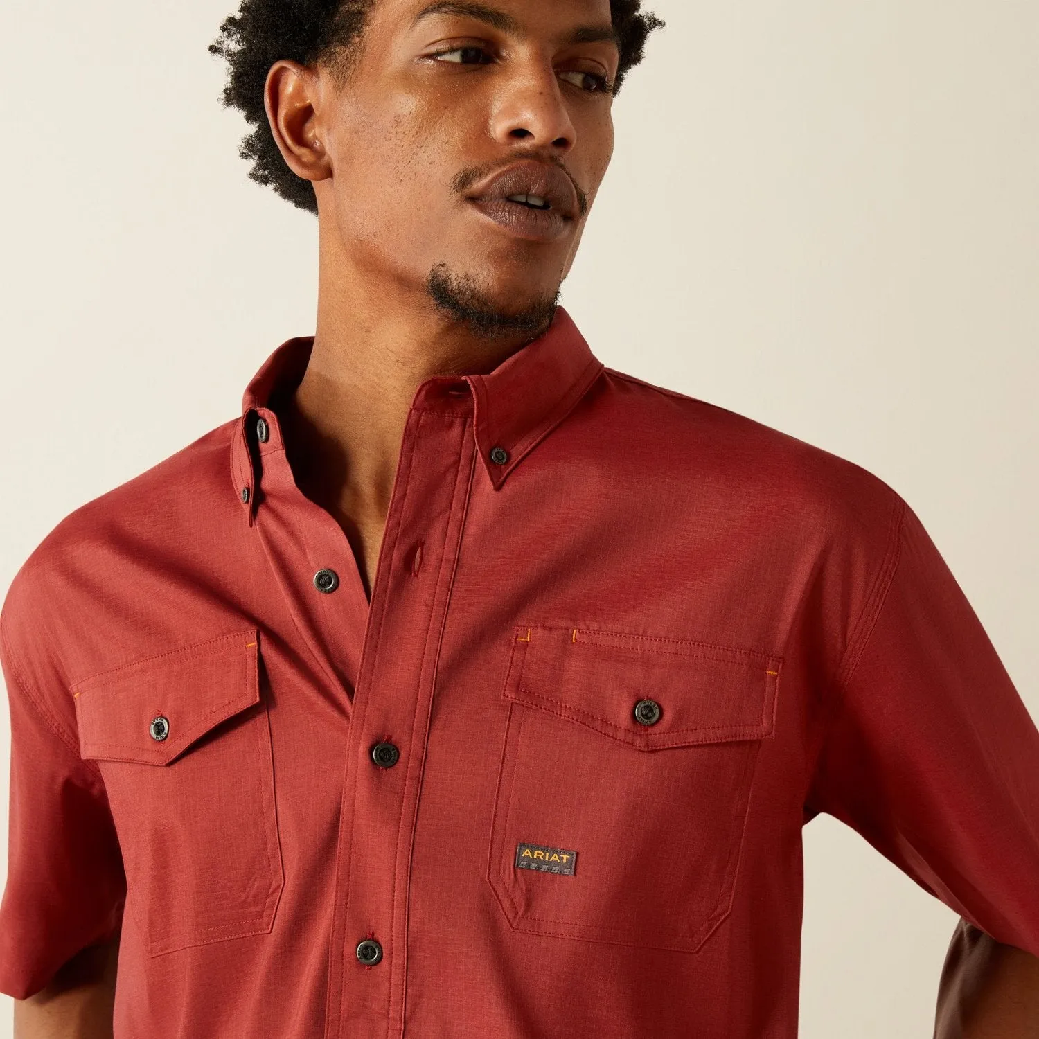 Ariat Rebar MT VT DS Button-Down SS Work Shirt