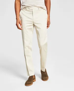 Bar Iii Mens Slim fit Dress Pants 30 / 32 Beige Solid Stretch