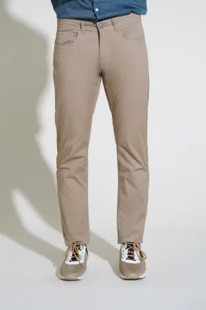 Beige Pants-Slim Fit