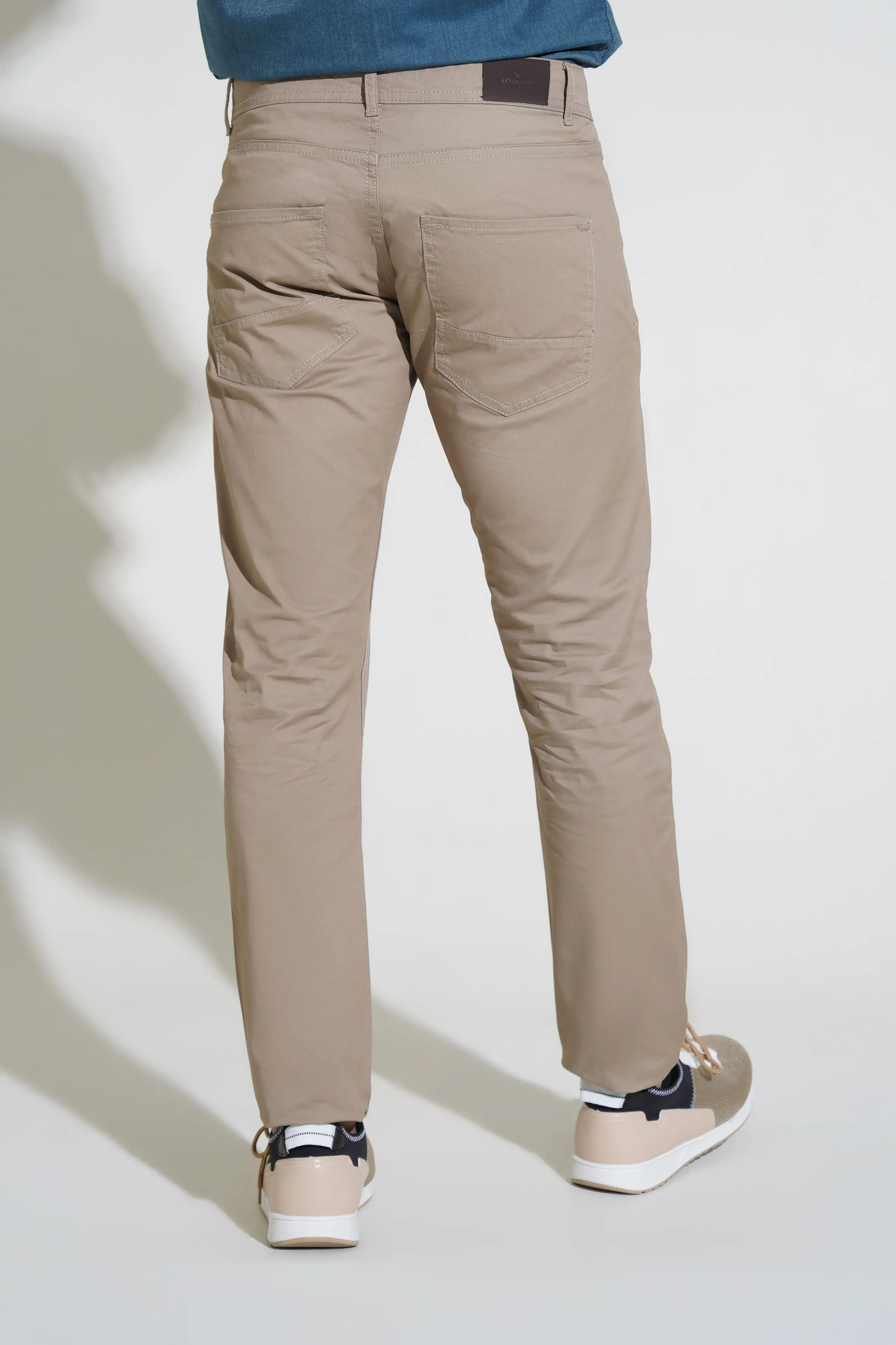 Beige Pants-Slim Fit