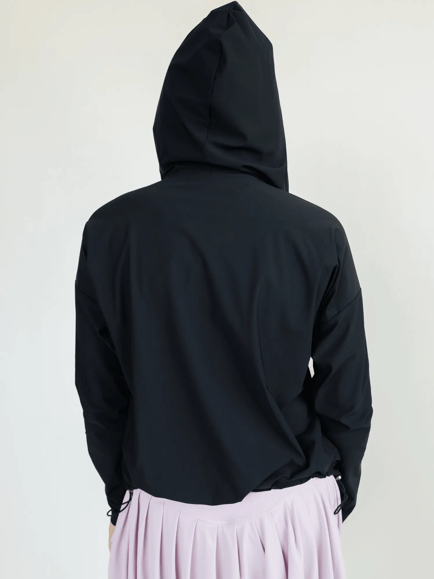Black "Marion" SPF Lightweight Full Zip Hoodie