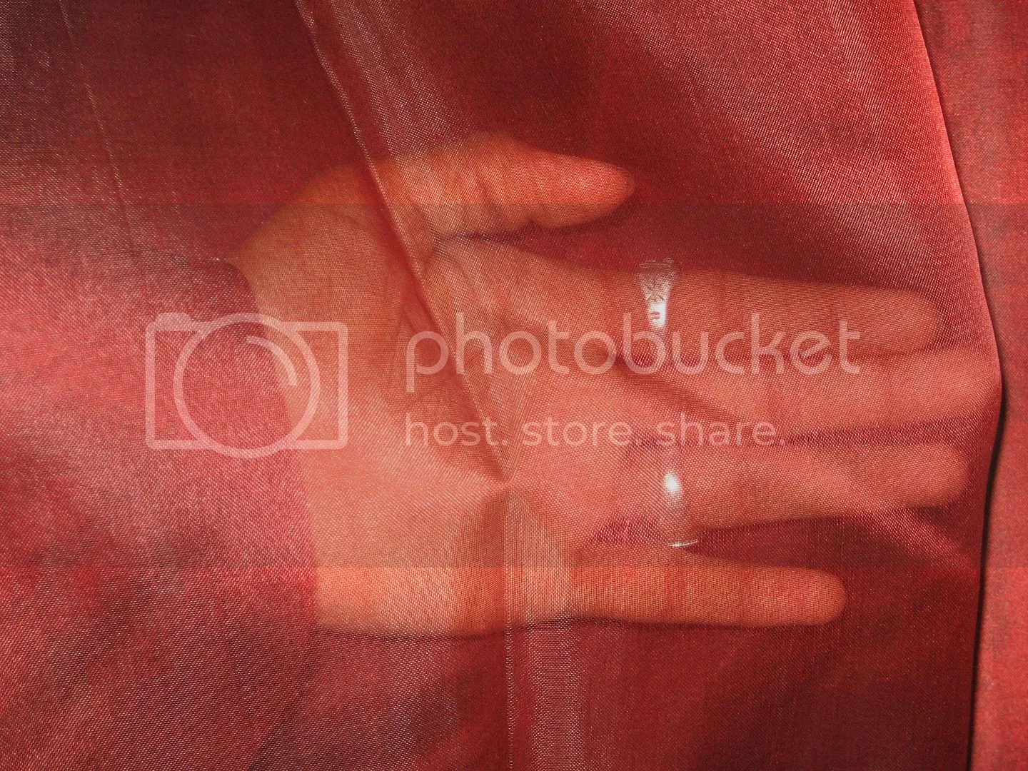 BLOOD RED SILK ORGANZA FABRIC 44&quot; WIDE
