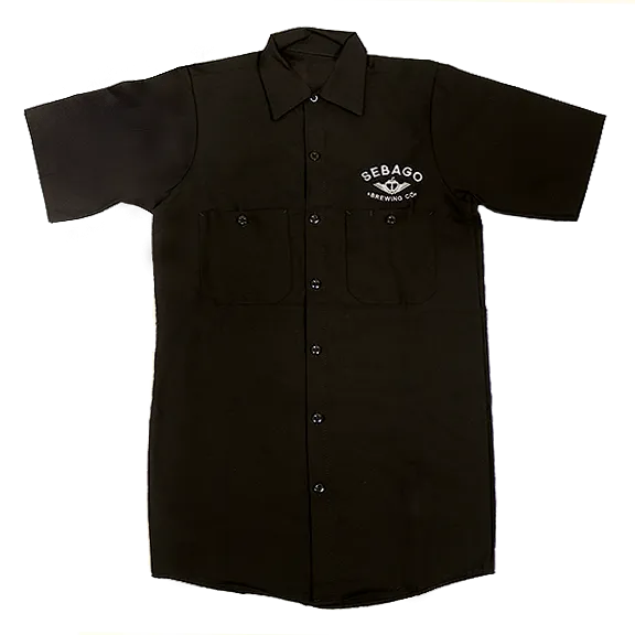 Brewers' Work Shirt - Black & White
