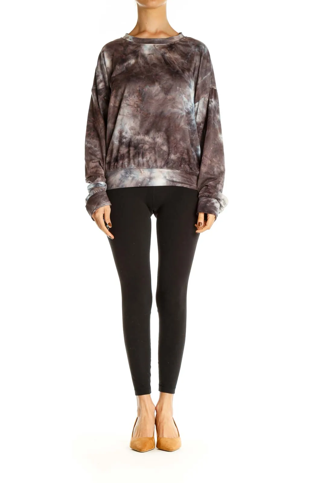 Brown Casual Sweatshirt