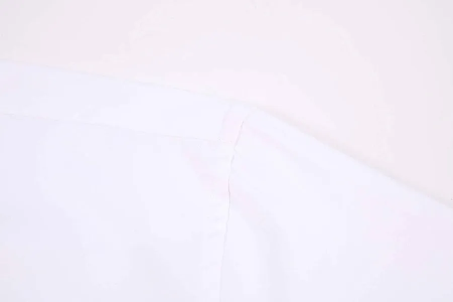 Calvetti Mens Dress Shirts Wrinkle Free Regular Long Sleeve Shirts - WHITE