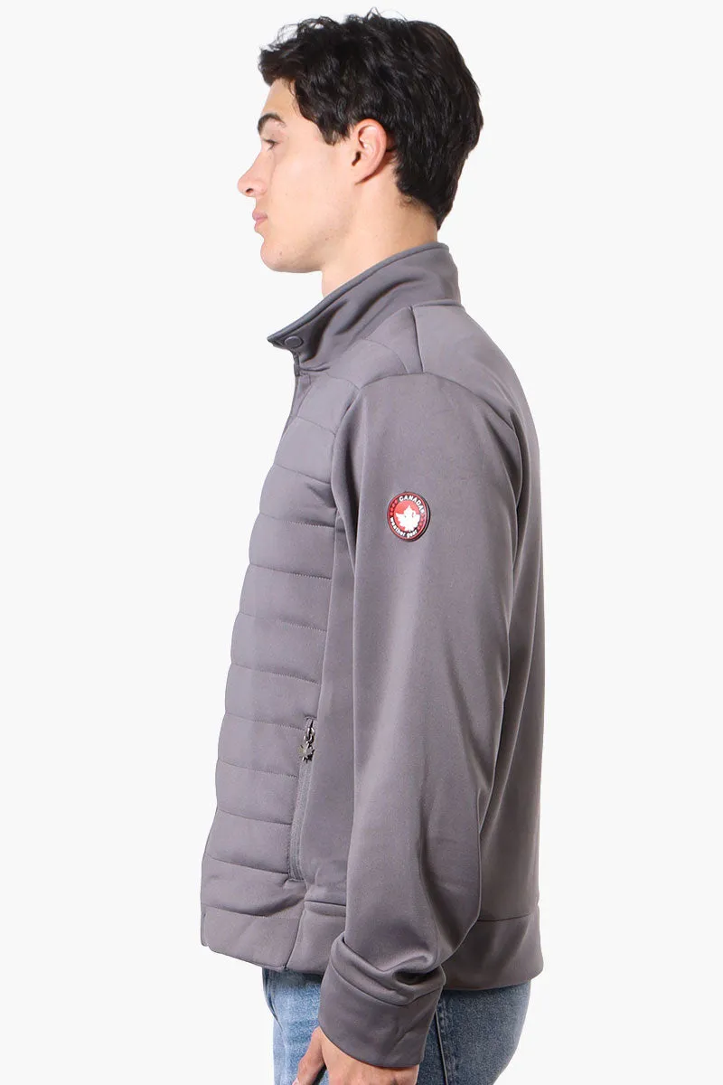 Canada Weather Gear Puffer Techno Fleece Lightweight Jacket - Grey