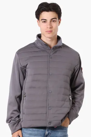 Canada Weather Gear Puffer Techno Fleece Lightweight Jacket - Grey