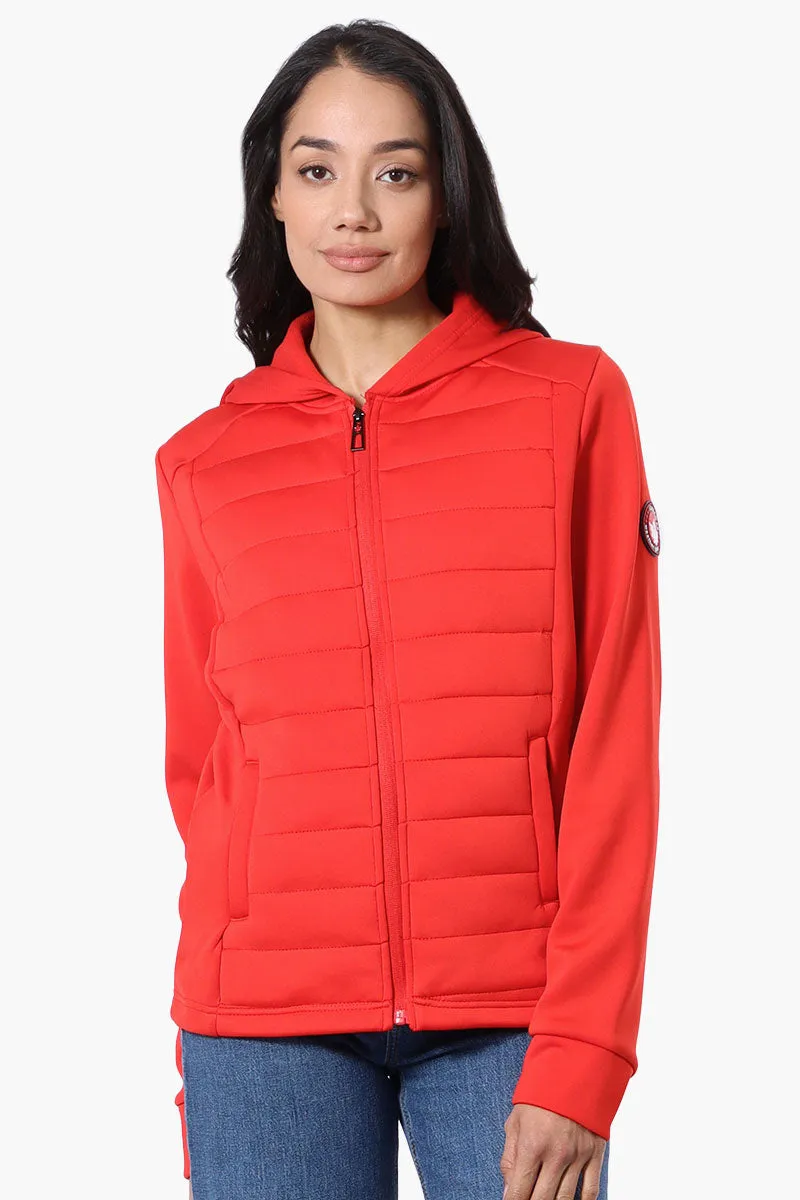 Canada Weather Gear Puffer Techno Fleece Lightweight Jacket - Red