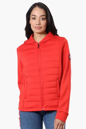 Canada Weather Gear Puffer Techno Fleece Lightweight Jacket - Red