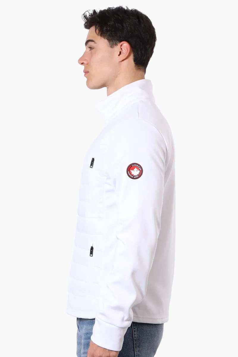 Canada Weather Gear Quilted Fleece Puffer Lightweight Jacket - White