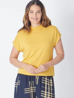 Cap Sleeve Top -  Mustard 25892-S
