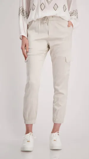 Cargo Jogger Satin Pants