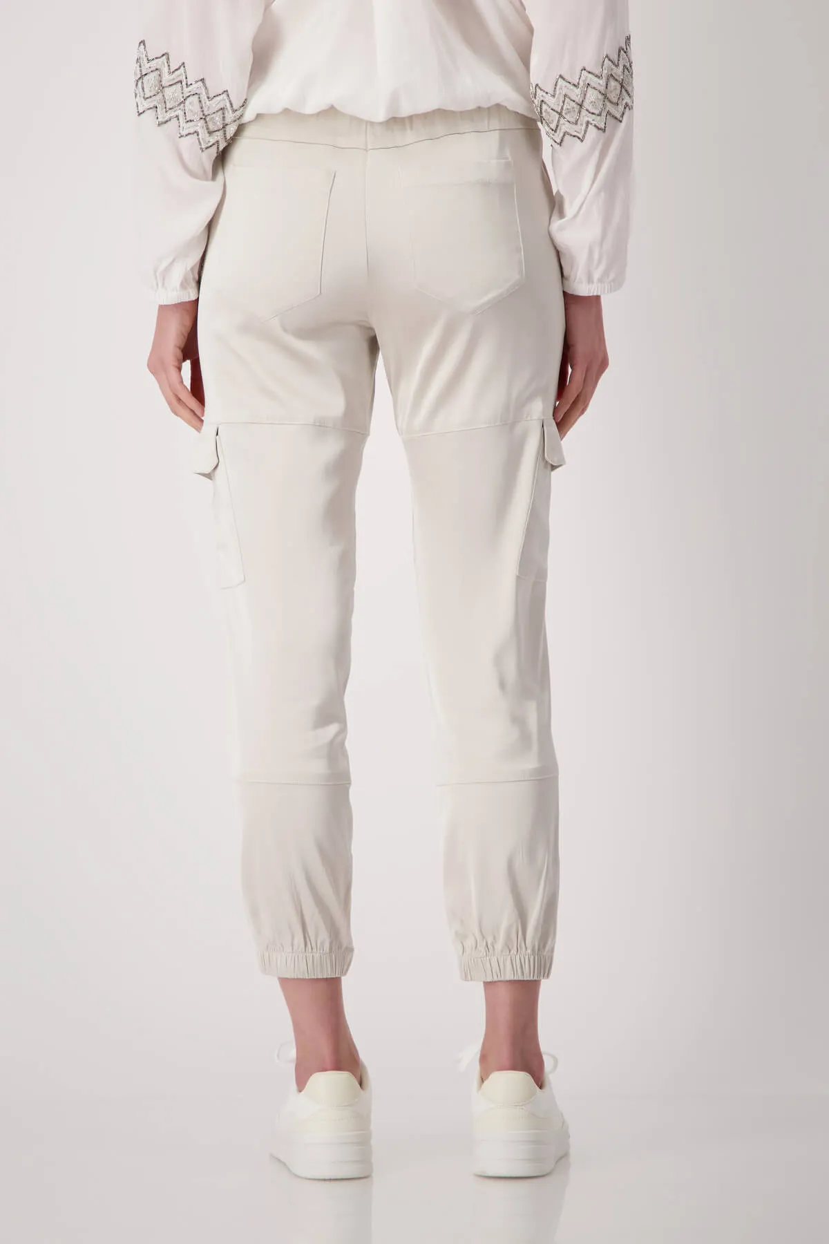 Cargo Jogger Satin Pants