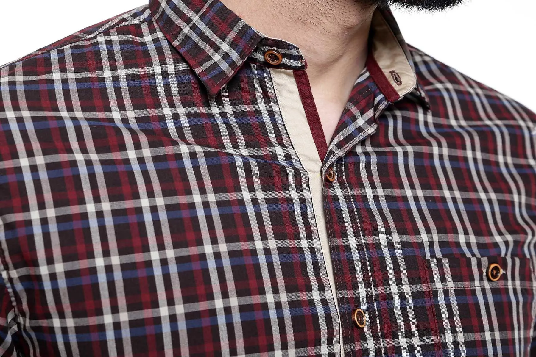 CASUAL SHIRT FULL SLEEVE CHOCOLATE BROWN SLIM FIT