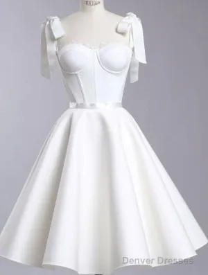 Chic A Line White Straps Homecoming Dress 16Th Birthday Outfits