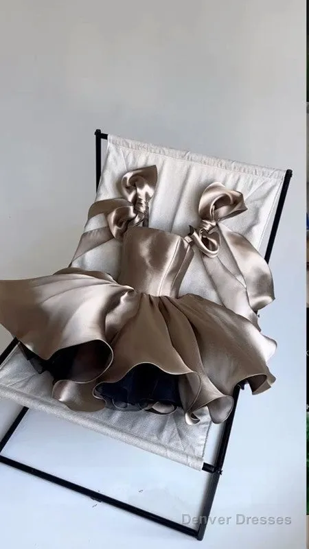 Chic Ball Gown Brown Homecoming Dress 16Th Birthday Outfits