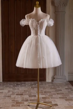 Chic Beading Off-the-shoulder Ball Gown Homecoming Dresses