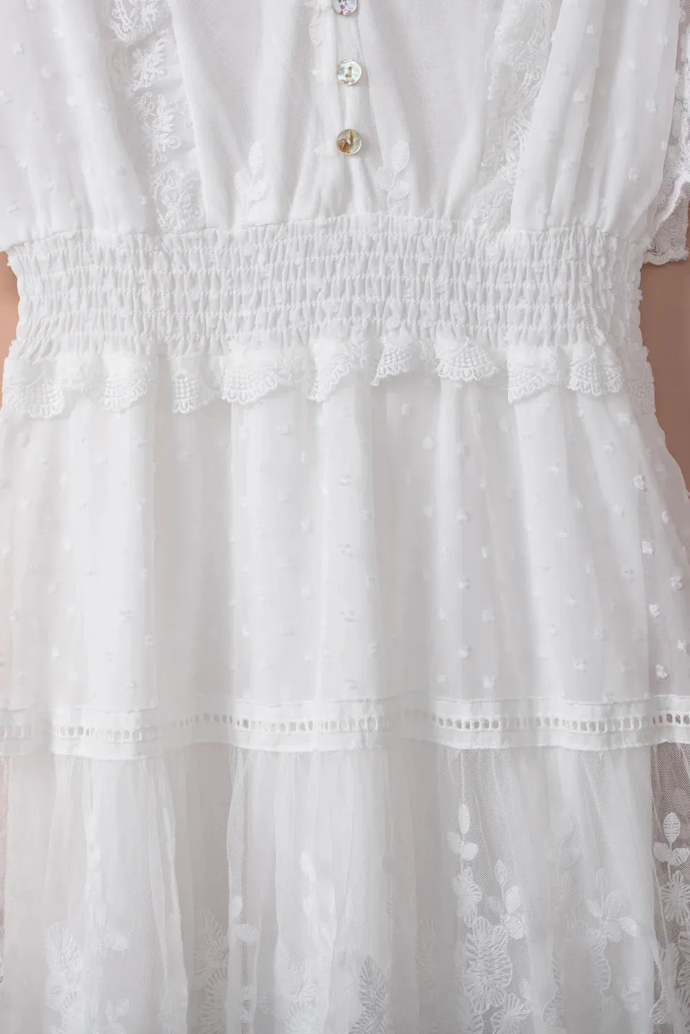 Chic White Lace Dress