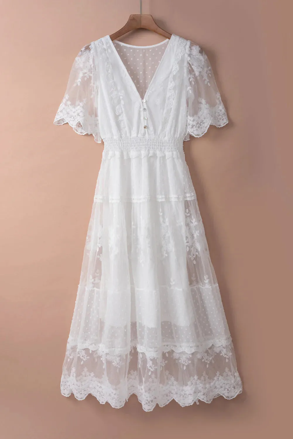Chic White Lace Dress
