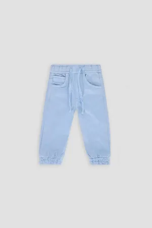Chino Jogger Pant For Baby Boy - Light Blue