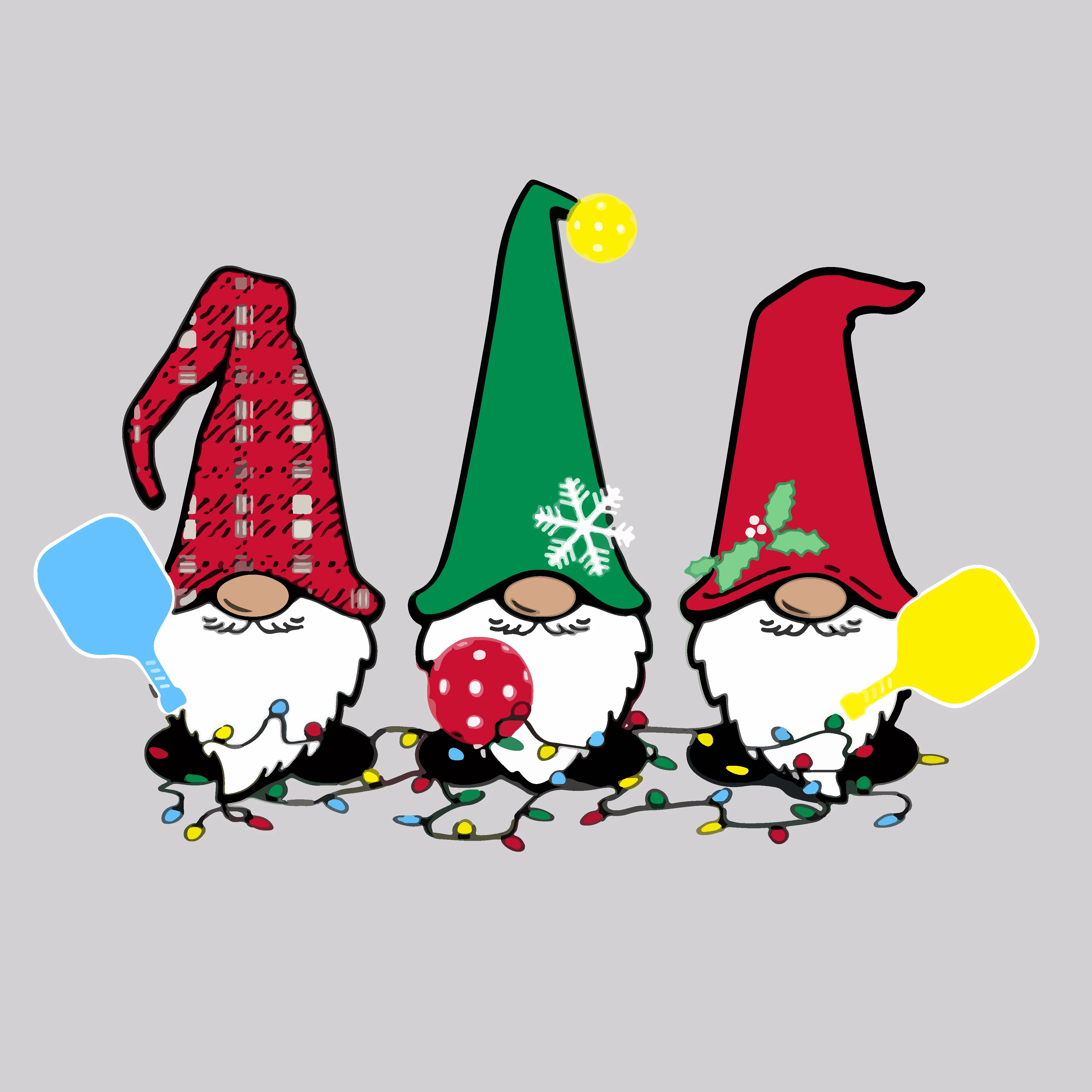 Christmas Gnomes | Men's Short Sleeve Athletic Shirt | 100% Polyester
