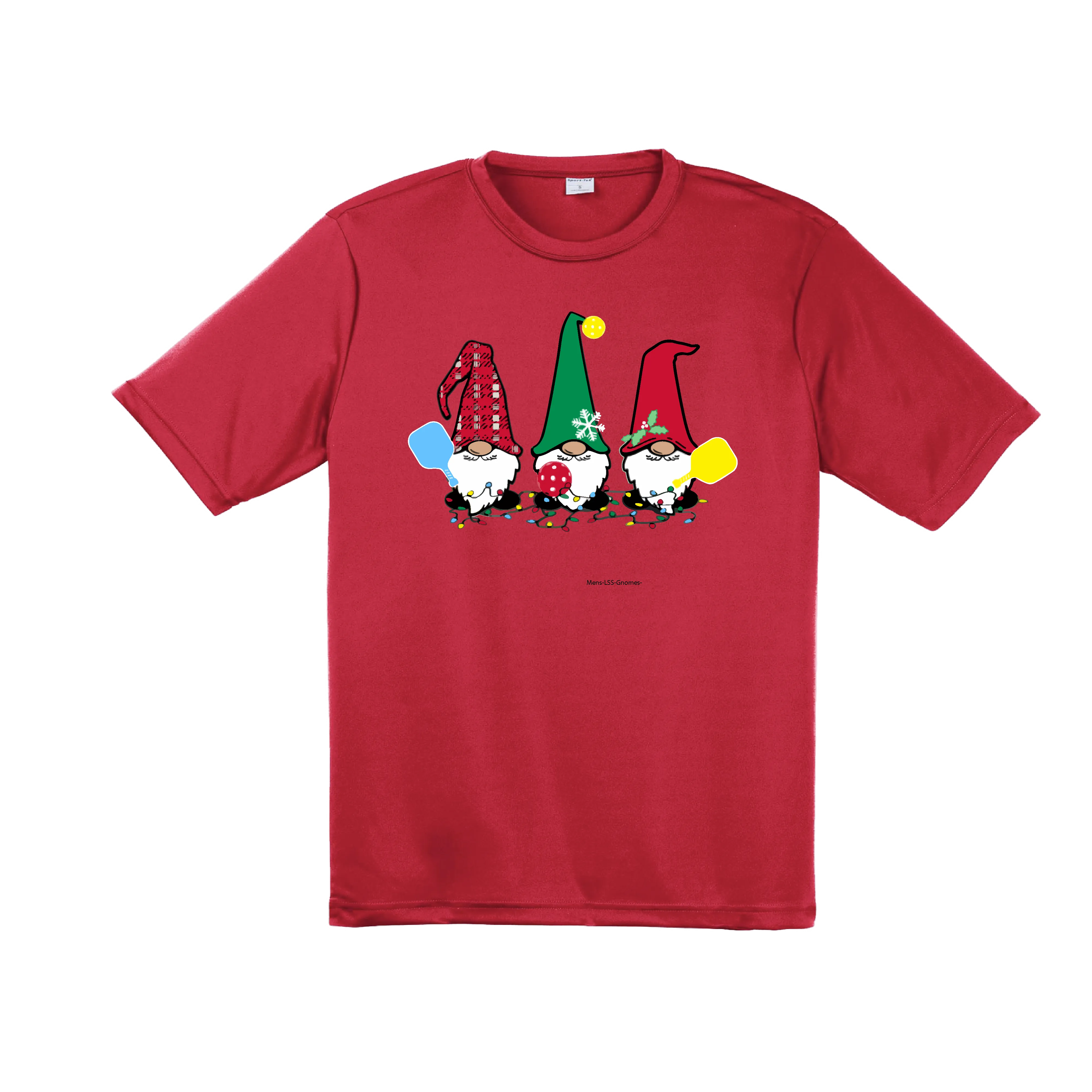 Christmas Gnomes | Men's Short Sleeve Athletic Shirt | 100% Polyester