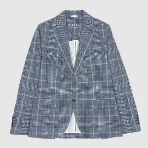 Circolo 1901 Easy To Wear Men's Plaid Blue Blazer