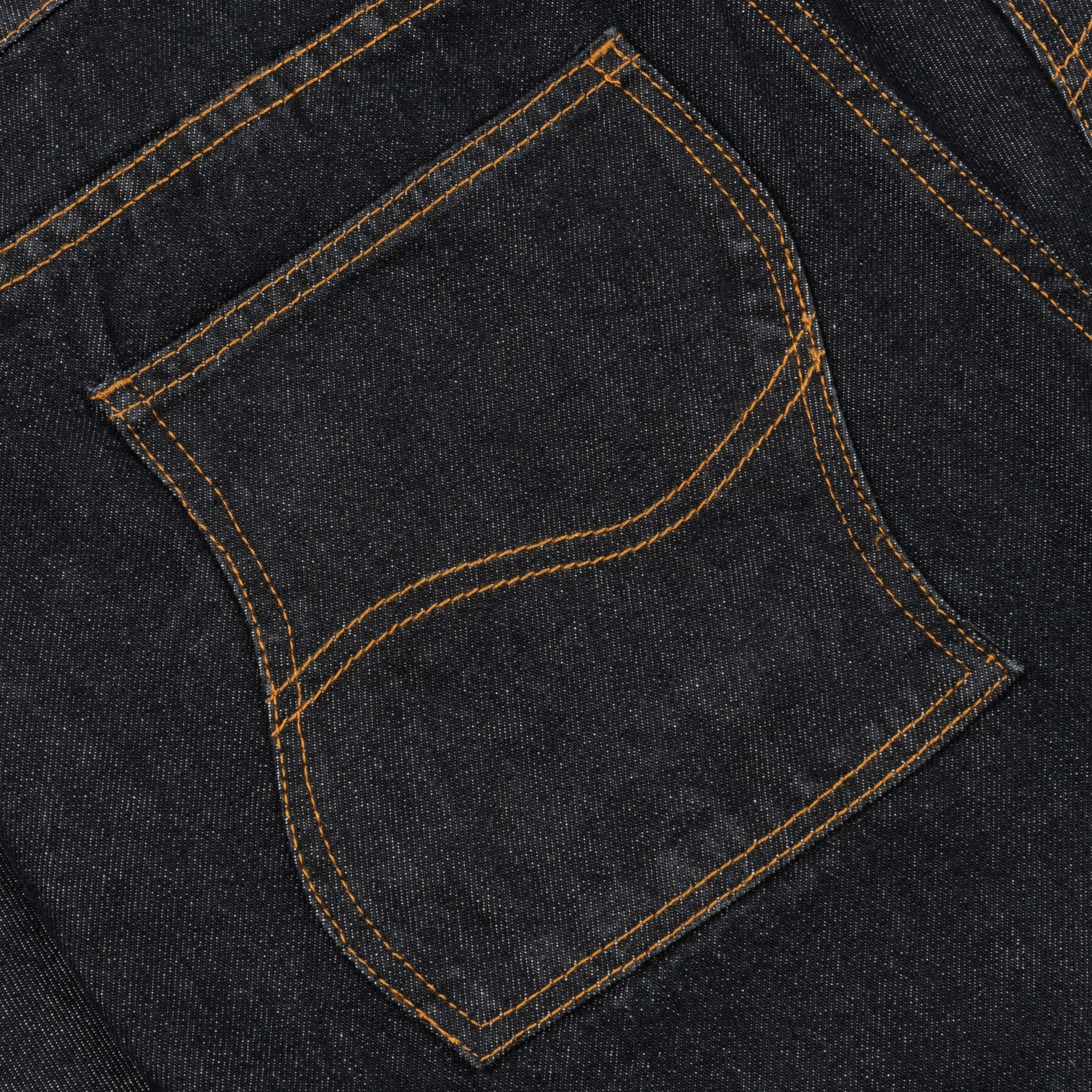 Classic Relaxed Denim Pants - Black Washed