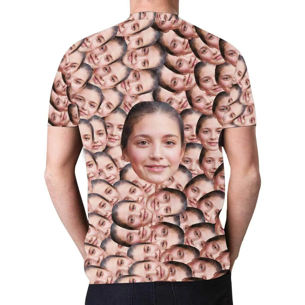 Custom Girlfriend Face Men's All Over Print T-shirt Lightweight Breathable Shorts Suits
