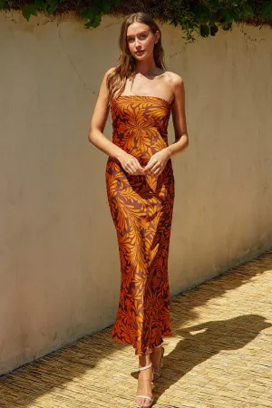 Deco Strapless Dress