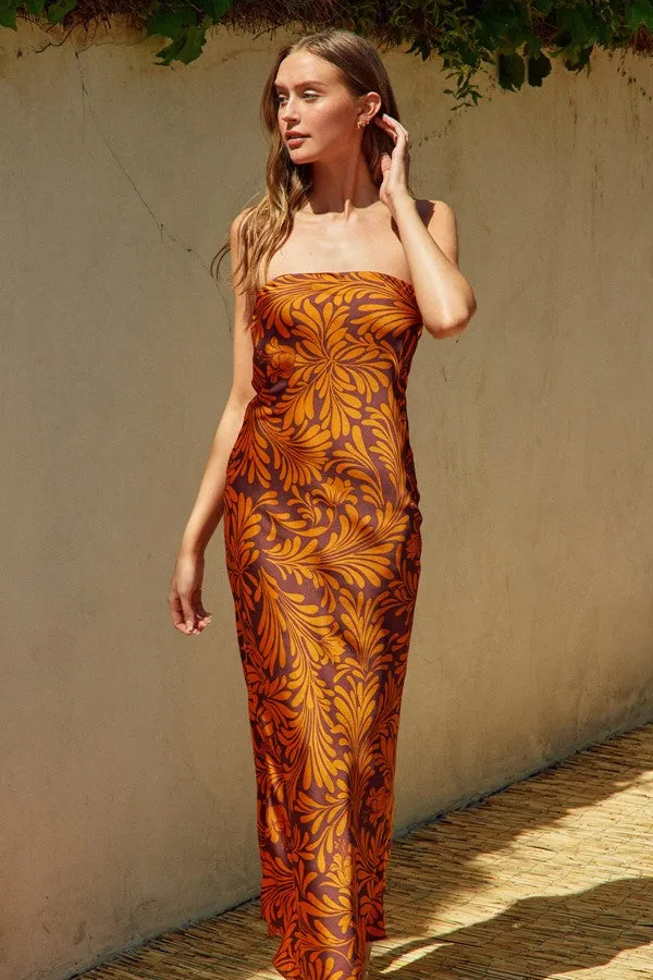 Deco Strapless Dress