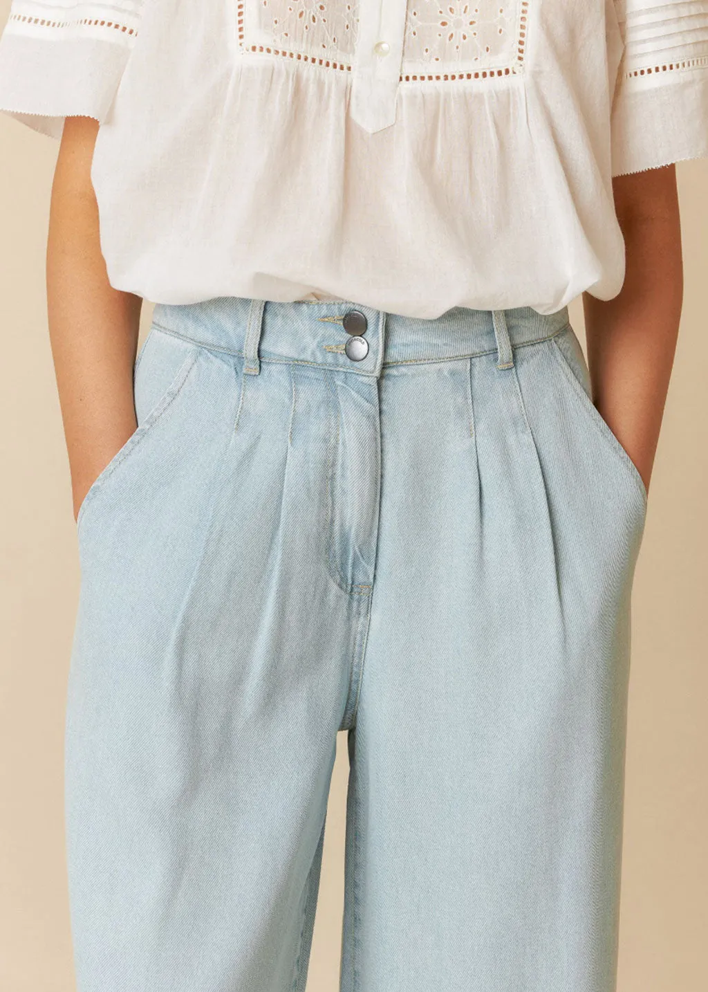 Denim-Effect Pants | I&C