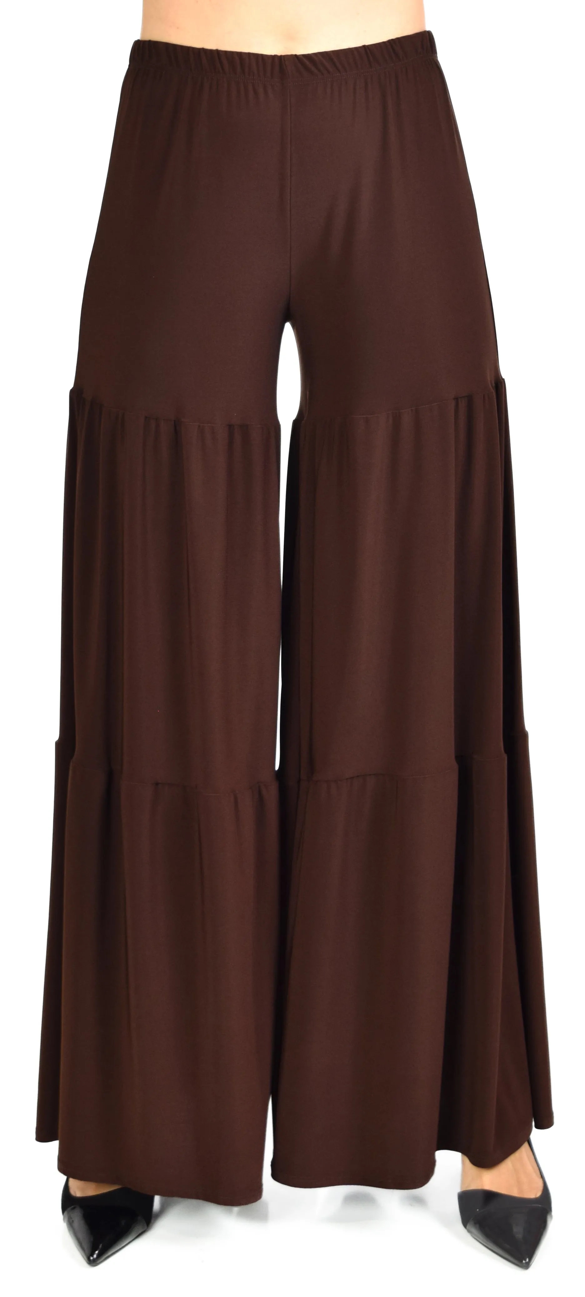 Designer Boho Pants, Tiered pants, Designer Plus size Pants, Palazzo Pants, Black Pants, Gaucho Pants, Brown Pants